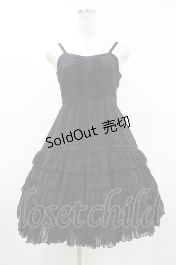 画像1: Victorian maiden / シフォンアンダードレス Free ブラック H-25-05-20-1010-CL-OP-NS-ZH (1)