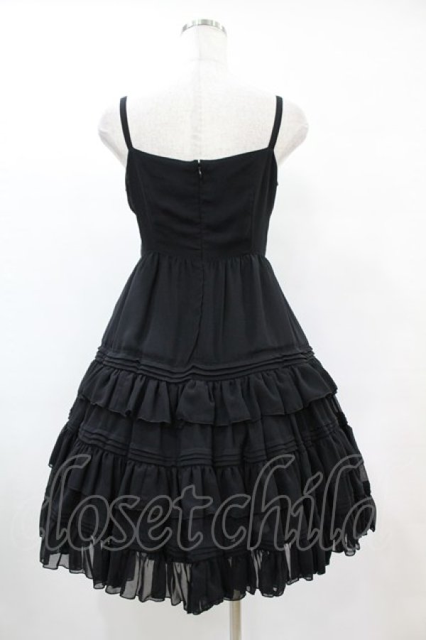 画像2: Victorian maiden / シフォンアンダードレス Free ブラック H-25-05-20-1010-CL-OP-NS-ZH (2)
