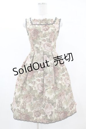 画像: Victorian maiden / ゴブラン後ろ編み上げジャンパースカート Free 生成り H-25-05-20-1012-CL-OP-NS-ZH