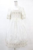 画像1: SERAPHIM / 薔薇のスカラップレースワンピース Free オフ H-25-05-20-1021-LO-OP-NS-ZH (1)