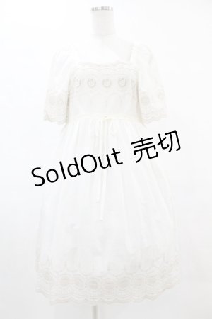 画像: SERAPHIM / 薔薇のスカラップレースワンピース Free オフ H-25-05-20-1021-LO-OP-NS-ZH