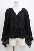 画像1: axes femme purple label / ボリューム袖ブラウス M ブラック H-25-05-20-061-AX-BL-NS-ZH (1)