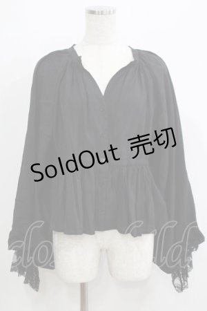 画像: axes femme purple label / ボリューム袖ブラウス M ブラック H-25-05-20-061-AX-BL-NS-ZH