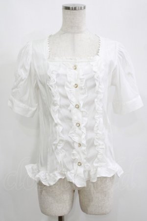 画像: axes femme NOSTALGIE / フロントフリルブラウス M オフ H-25-05-20-065-AX-BL-NS-ZH