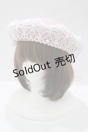 画像: m petit by misako / TT*AMレースBベレー  ピンク H-25-05-20-082-LO-AC-NS-ZH