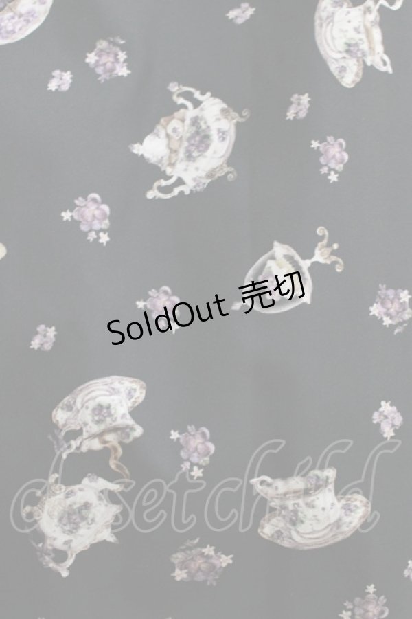 画像4: Enchantlic Enchantilly / すみれのお茶会エレガントジャンパースカート 大きいサイズ ブラック H-25-05-20-006-LO-OP-NS-ZH (4)