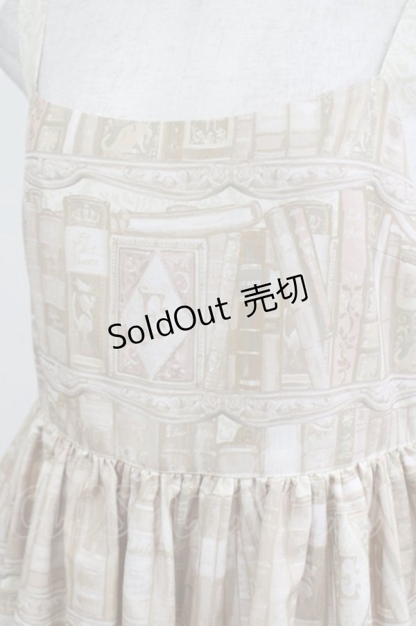 画像5: Enchantlic Enchantilly / Queen Cat〜秘密の書斎〜ジャンパースカート 大きいサイズ アイボリー H-25-05-20-014-LO-OP-NS-ZH (5)