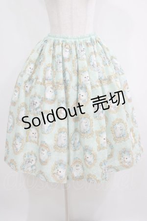 画像: Enchantlic Enchantilly / 猫の女王の肖像画スカート Free ミント H-25-05-20-016-LO-SK-NS-ZH