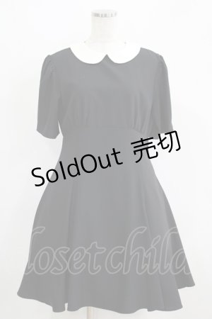 画像: Ank Rouge / ラウンドカラーワンピース M ブラック H-25-05-21-033-CA-OP-NS-ZH