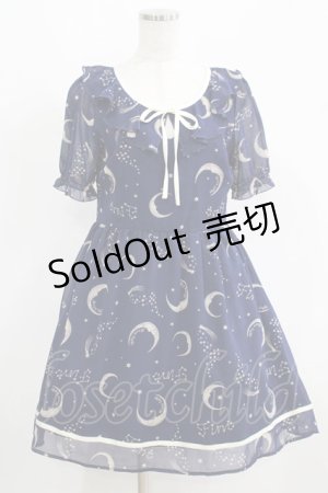 画像: Fi.n.t / Moonワンピース Free ネイビー H-25-05-21-035-CA-OP-NS-ZH