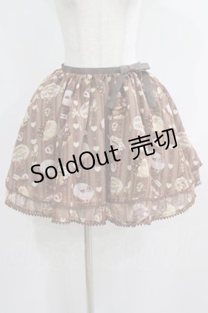 画像: Angelic Pretty / Melty Creamドーナツスカート Free ブラウン H-25-05-21-037-AP-SK-NS-ZH