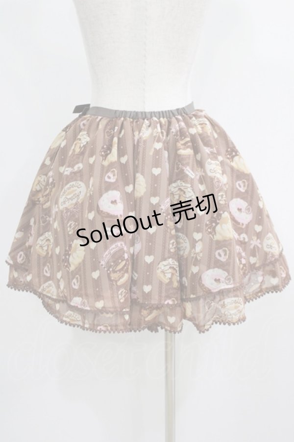 画像3: Angelic Pretty / Melty Creamドーナツスカート Free ブラウン H-25-05-21-037-AP-SK-NS-ZH (3)