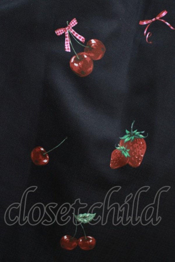 画像4: Ank Rouge / Cherry Berryジャンパースカート M ブラック H-25-05-21-039-CA-OP-NS-ZH (4)