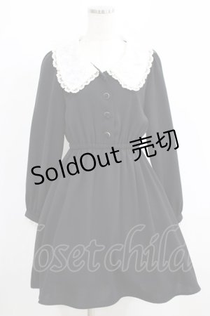 画像: Rojita / Big衿長袖ワンピース Free ブラック H-25-05-21-040-LO-OP-NS-ZH
