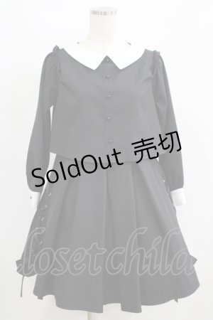 画像: MA*RS / サイドレースアップワンピース Free ブラック H-25-05-21-041-EL-OP-NS-ZH