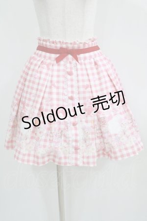 画像: LIZ LISA / SweetBearGelato柄スカート Free レッド H-25-05-21-042-LO-SK-NS-ZH