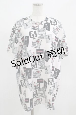 画像: Honey Cinnamon / 総柄Tシャツ Free ピンク H-25-05-21-048-LO-TS-NS-ZH