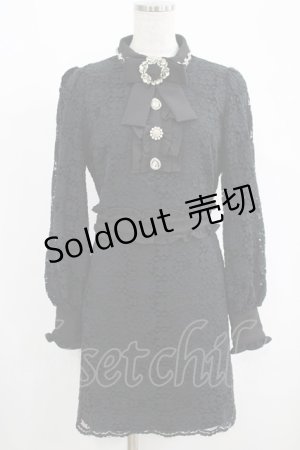 画像: Swankiss / DB frill bijou lace O/P Free ブラック H-25-05-21-049-CA-OP-NS-ZH