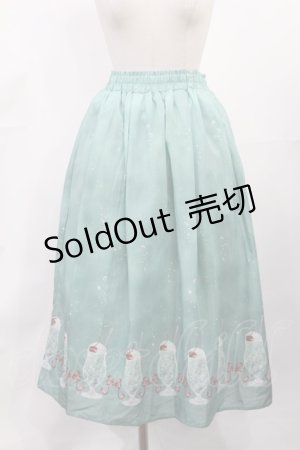 画像: axes femme / クリームソーダ柄スカート M グリーン H-25-05-21-1010-AX-SK-YZ-ZH