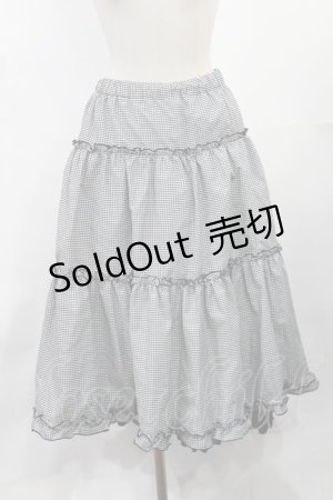画像: m petit by misako / NINA'S RVパニエスカート L ブラック/ギンガム(リバーシブル) H-25-05-21-1012-LO-SK-YZ-ZH