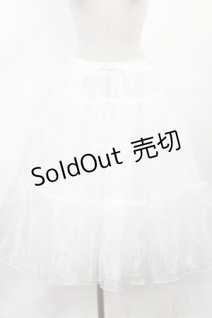 画像: axes femme kawaii / ミディオーガンジーパニエ M オフ H-25-05-21-1014-AX-SK-YZ-ZH