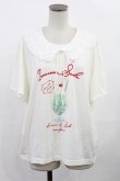 画像1: axes femme / 襟付クリームソーダ柄Tシャツ M アイボリー H-25-05-21-1015-AX-TS-YZ-ZH (1)