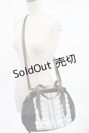 画像: axes femme / ベロアショルダーバッグ  ネイビー H-25-05-21-1022-AX-BG-NS-ZH