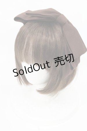 画像: axes femme kawaii / 斜めリボンカチューシャ  ブラウン H-25-05-21-1025-AX-AC-YZ-ZH
