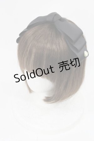 画像: m petit by misako / NINA'sコラボ AM*NIリボンカチューシャ  ブラック H-25-05-21-1027-LO-AC-YZ-ZH