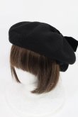 画像1: m petit by misako / AMクロミリボンベレー  ブラック H-25-05-21-1030-LO-AC-YZ-ZH (1)