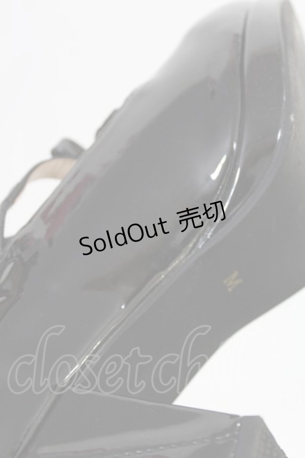 画像5: axes femme POETIQUE / レースアップエナメルパンプス M ブラック H-25-05-21-1035-AX-SH-NS-ZH (5)
