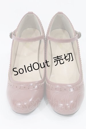 画像: an another angelus / 細ストラップウイングチップパンプス M/23.5cm PINK BROWN H-25-05-21-1036-CA-SH-NS-ZH