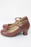 画像2: an another angelus / 細ストラップウイングチップパンプス M/23.5cm PINK BROWN H-25-05-21-1036-CA-SH-NS-ZH (2)