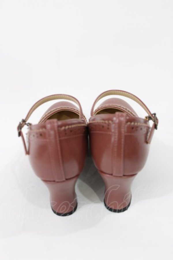 画像3: an another angelus / 細ストラップウイングチップパンプス M/23.5cm PINK BROWN H-25-05-21-1036-CA-SH-NS-ZH (3)
