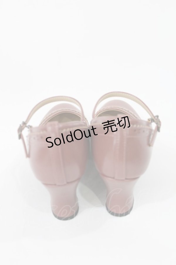 画像3: an another angelus / 細ストラップウイングチップパンプス M/23.5cm PINK BROWN H-25-05-21-1036-CA-SH-NS-ZH (3)