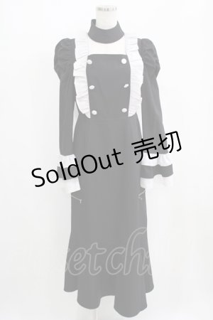 画像: Jamie エーエヌケー / マーメイドフリルワンピース M ブラック H-25-05-21-050-LO-OP-NS-ZH