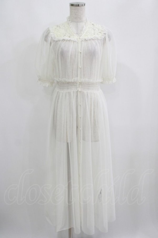 画像1: an another angelus / レースヨークチュールガウンワンピース Free OFF WHITE H-25-05-21-052-CA-OP-NS-ZH (1)