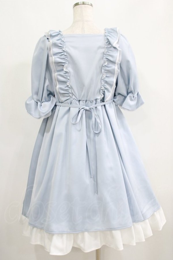 画像3: Maria pipi / SUMMER WATER DRESS Free サックス H-25-05-21-006-EL-OP-NS-ZH (3)
