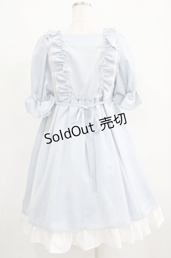 画像3: Maria pipi / SUMMER WATER DRESS Free サックス H-25-05-21-006-EL-OP-NS-ZH (3)