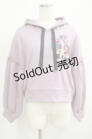 画像: axes femme POETIQUE / フォトコラージュパーカープルオーバー M パープル H-25-05-21-070-AX-TO-NS-ZH