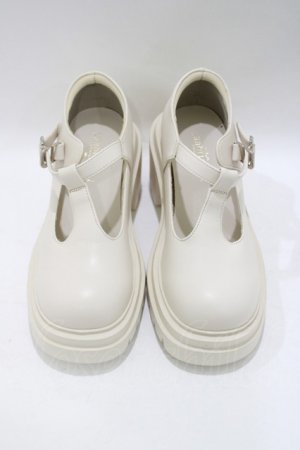 画像: axes femme POETIQUE / Ｔ字ストラップシューズ M アイボリー H-25-05-21-080-AX-SH-NS-ZH