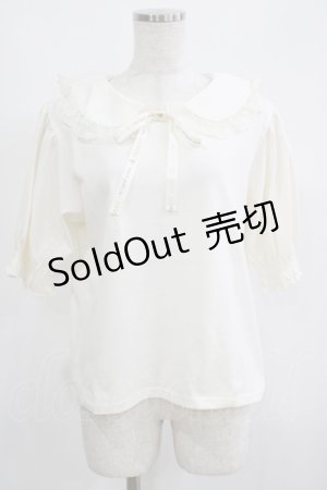 画像: m petit by misako / NINA'sコラボ襟付きプルオーバー L アイボリー H-25-05-21-081-LO-TO-NS-ZH