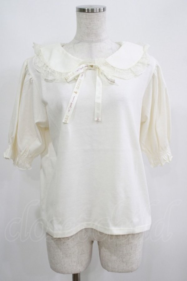 画像1: m petit by misako / NINA'sコラボ襟付きプルオーバー L アイボリー H-25-05-21-081-LO-TO-NS-ZH (1)