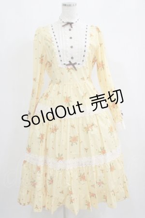 画像: Innocent World / 金木犀スタンドカラーワンピース L イエロー H-25-05-21-010-IW-OP-NS-ZH