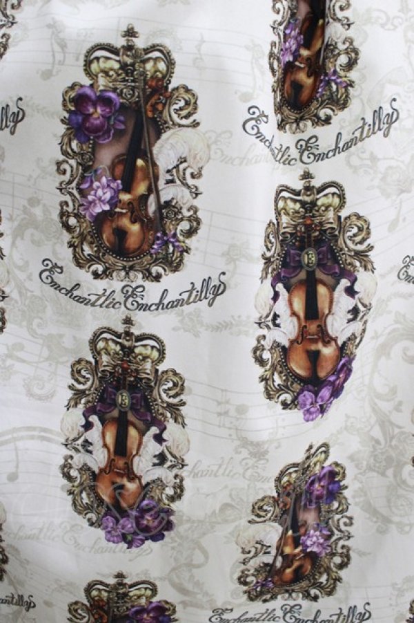 画像4: Enchantlic Enchantilly / ヴィオレッタへ捧ぐヴァイオリンジャンパースカート おおきいサイズ アイボリー H-25-05-21-001-LO-OP-NS-ZH (4)