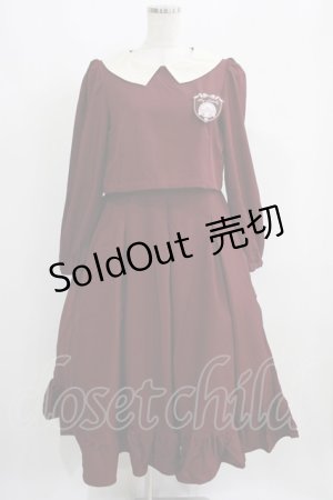 画像: m petit by misako / サンリオキャラクターズコラボ マイメロディワッペン付きワンピース L ワイン H-25-05-21-015-LO-OP-NS-ZH