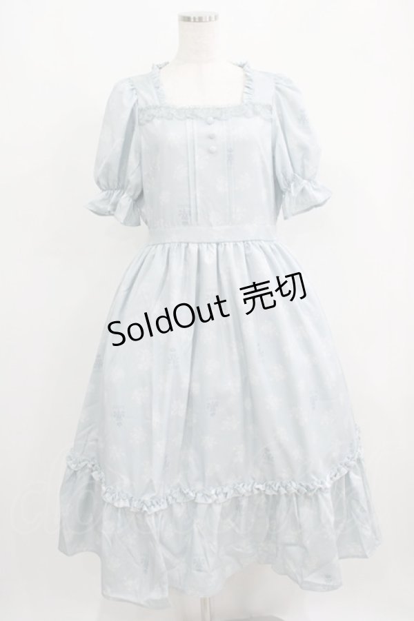 画像1: m petit by misako / MSKハナガラスクエアNOP L サックス H-25-05-21-019-LO-OP-NS-ZH (1)