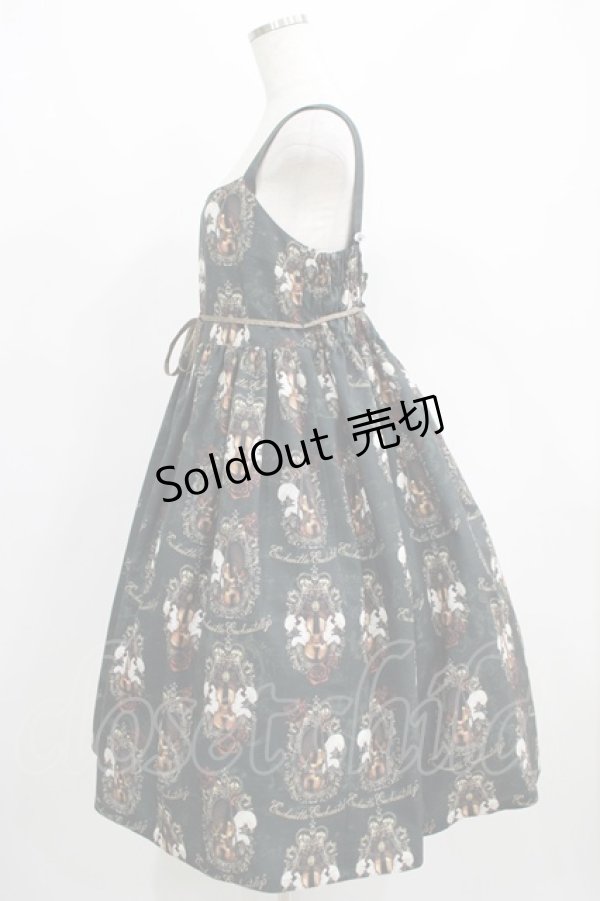 画像2: Enchantlic Enchantilly / 王女様のヴァイオリンジャンパースカート 大きいサイズ モスグリーン H-25-05-21-002-LO-OP-NS-ZH (2)