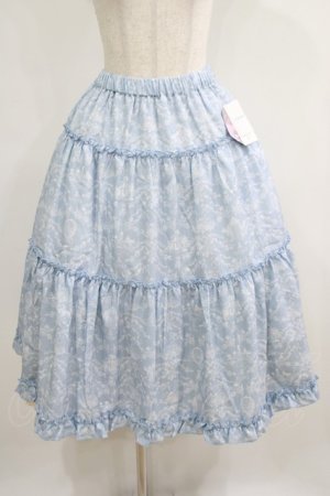 画像: m petit by misako / NINA'S RVパニエスカート L サックス/アイボリー リバーシブル H-25-05-21-026-LO-SK-NS-ZH