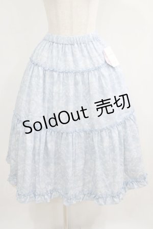 画像: m petit by misako / NINA'S RVパニエスカート L サックス/アイボリー リバーシブル H-25-05-21-026-LO-SK-NS-ZH